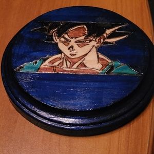 Dragon Ball Z wood burning